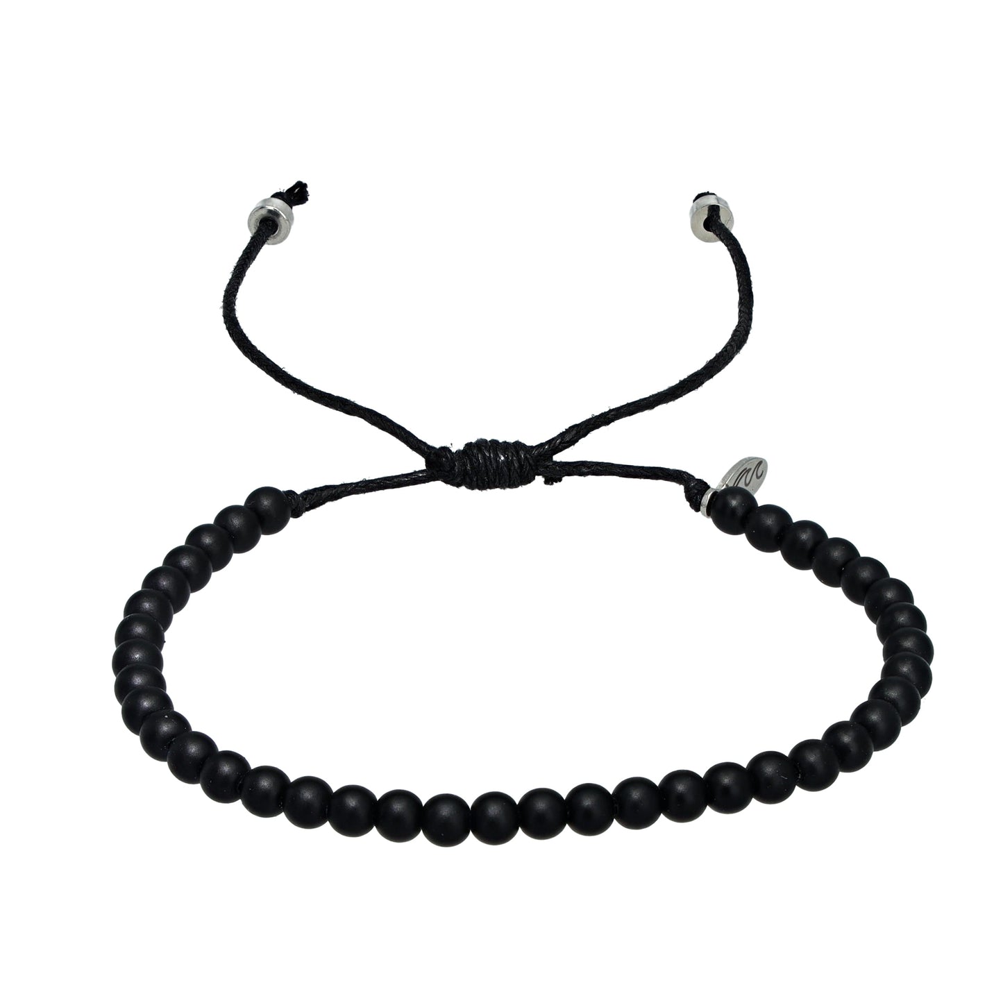 Black Beaded Bracelet