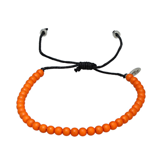 Tangerine Beaded Bracelet